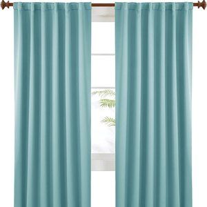 - Deconovo Tab/Rod 52 x 84 Light Blue, 1 pair, NWT, HTF